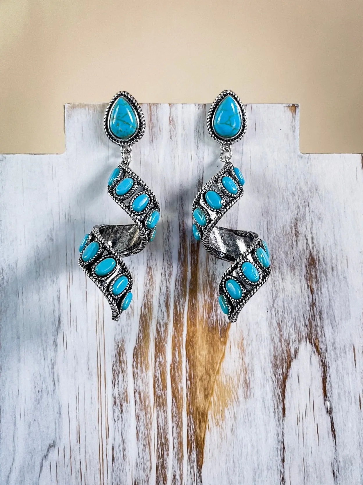 Sister Post Dangle Earrings - Silver