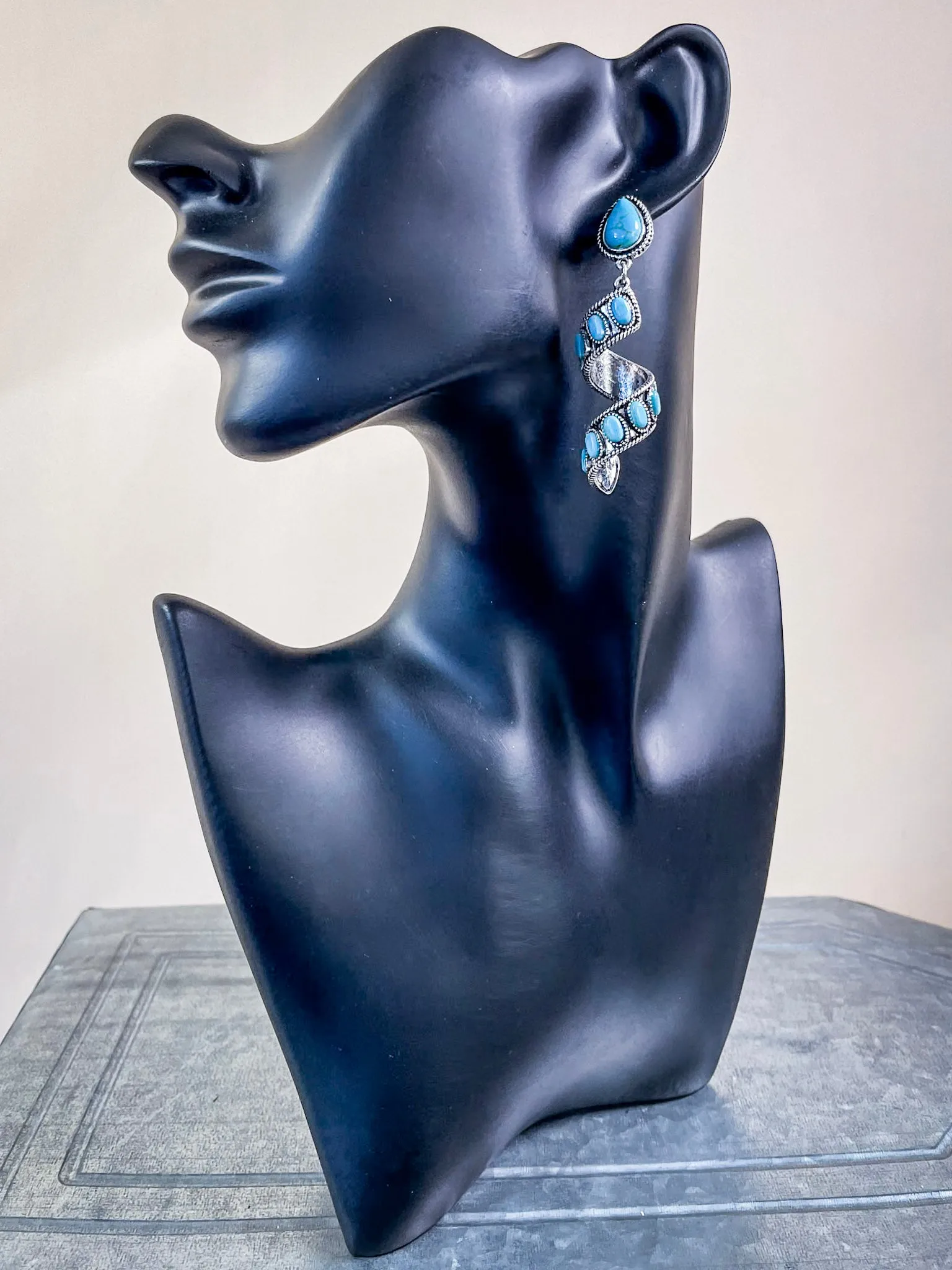 Sister Post Dangle Earrings - Silver