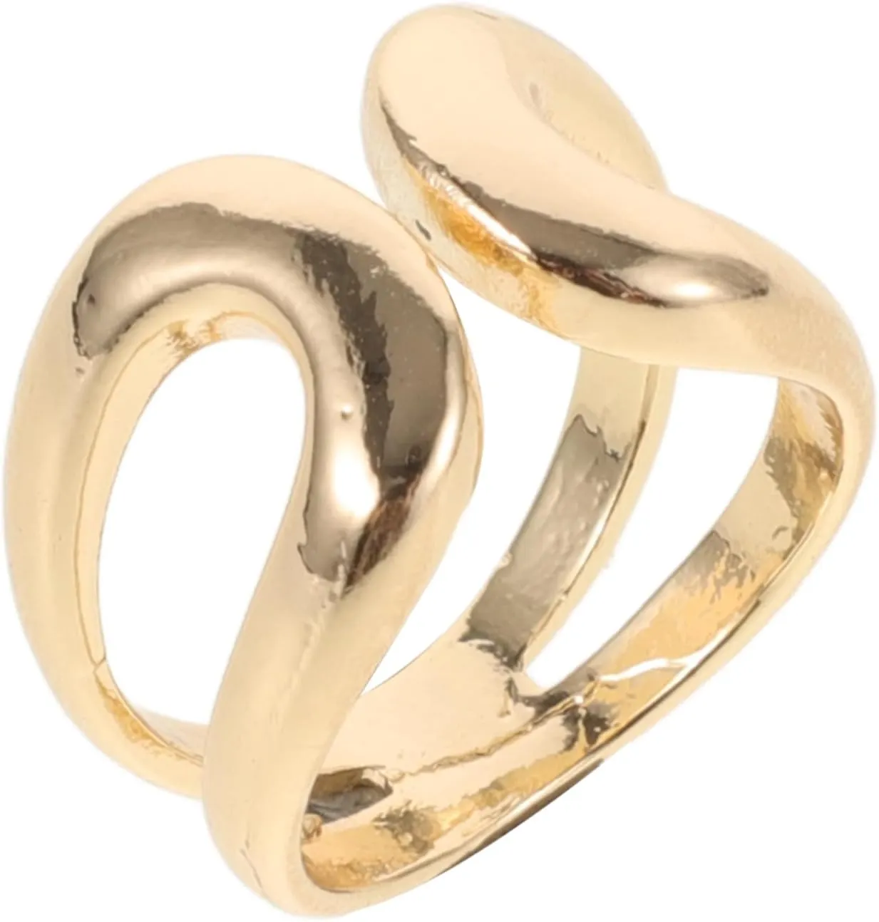 SOIMISS Hug Ring for Women Adjustable Open Ring for Parties Birthdays and Everyday Wear Stylish Hug Couple Jewelry Shiny