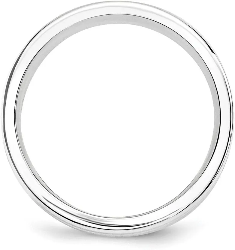 Solid 925 Sterling Silver 7mm Unique Wedding Band Ring