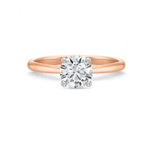 Solitaire Engagement Setting in Rose Gold