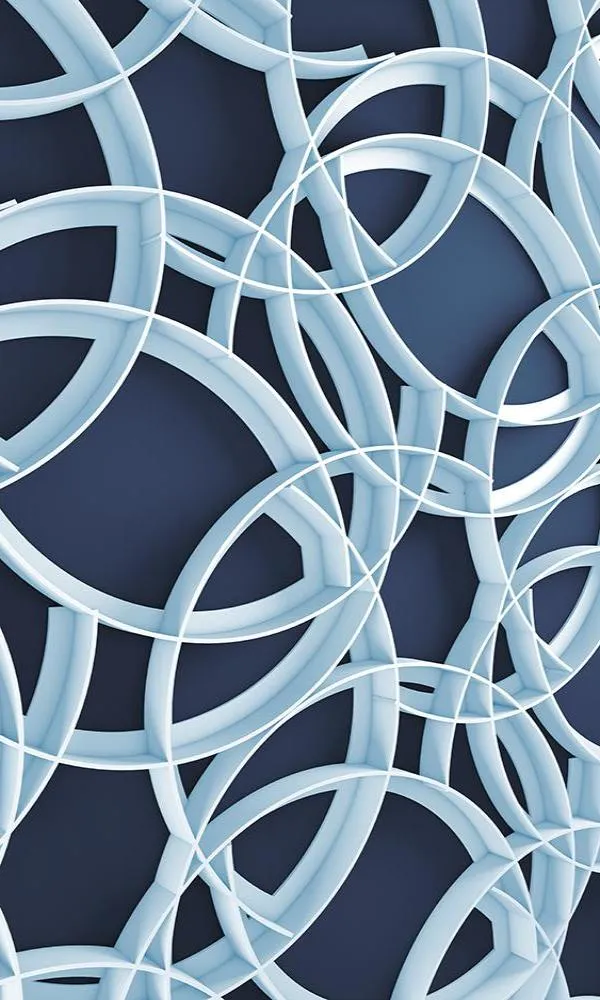 Solstice Abstract Dimensional Rings Wallpaper 2001025