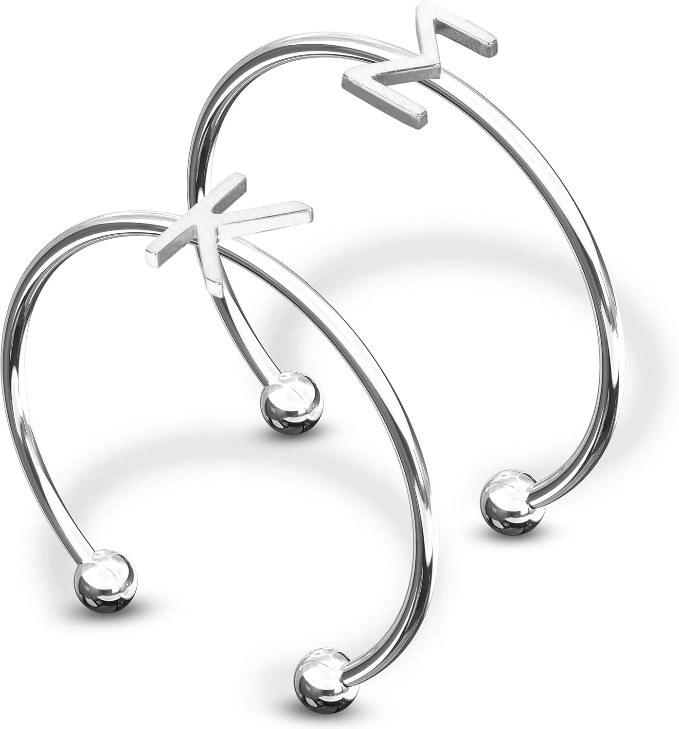 Sorority Shop Sigma Kappa Stacking Ring Set - Adjustable Rings with Silver Plating