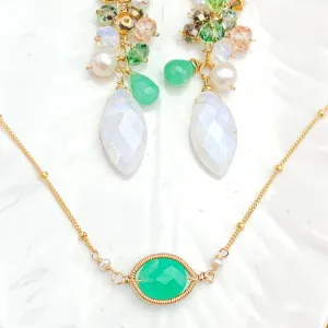 Spring Chrysoprase Erica Necklace