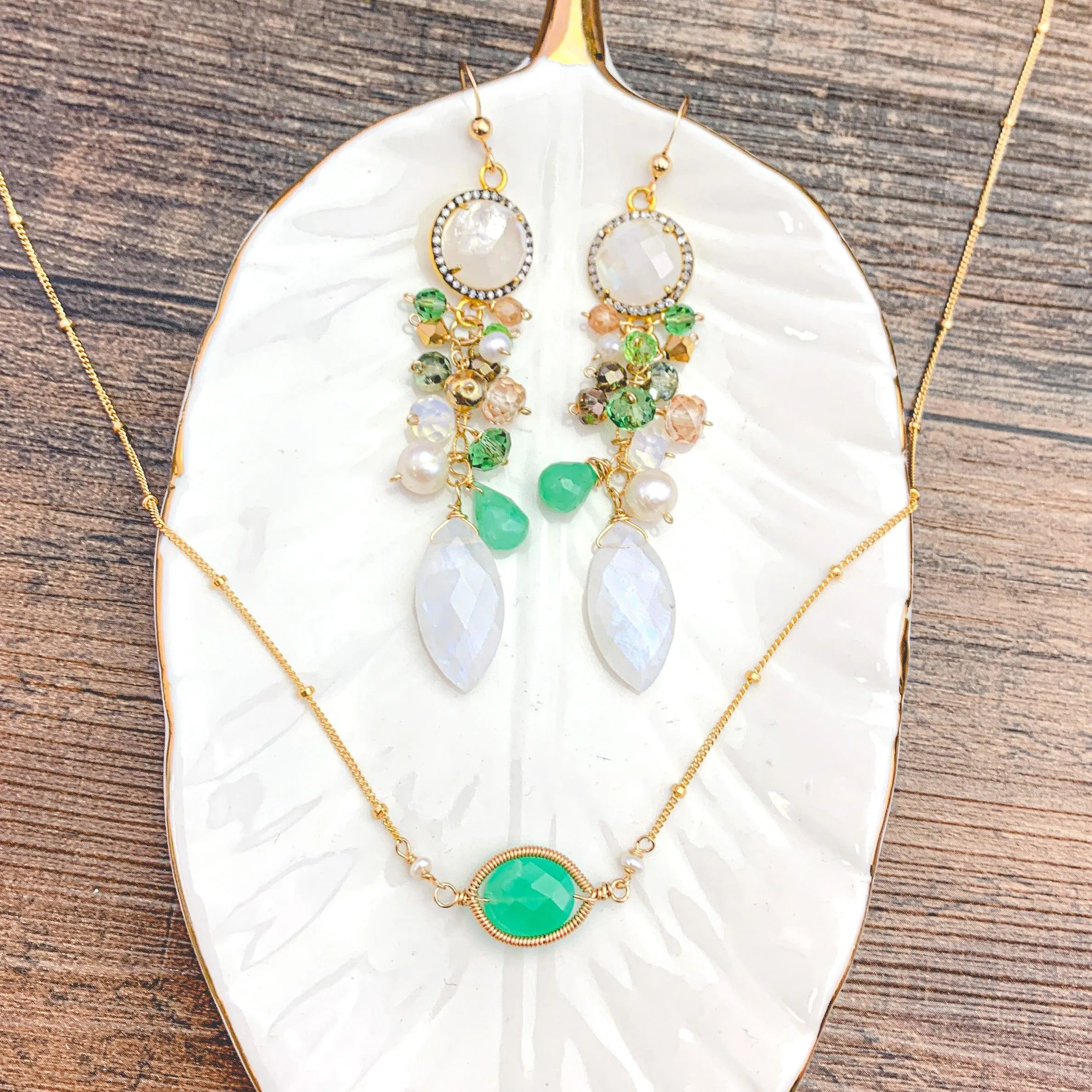 Spring Chrysoprase Erica Necklace