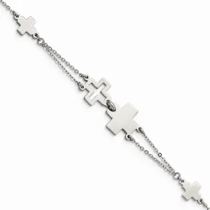 Stainless Steel Cross Bracelet