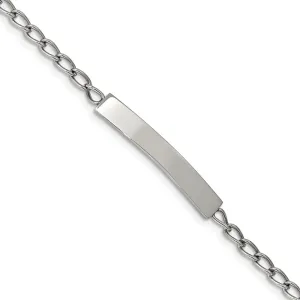 Stainless Steel Polished Curb Chain 8.5in ID Bracelet