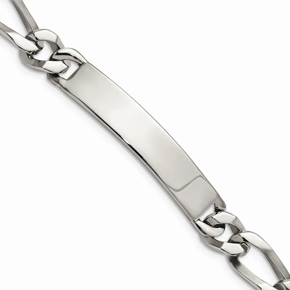 Stainless Steel Polished Large ID Bracelet