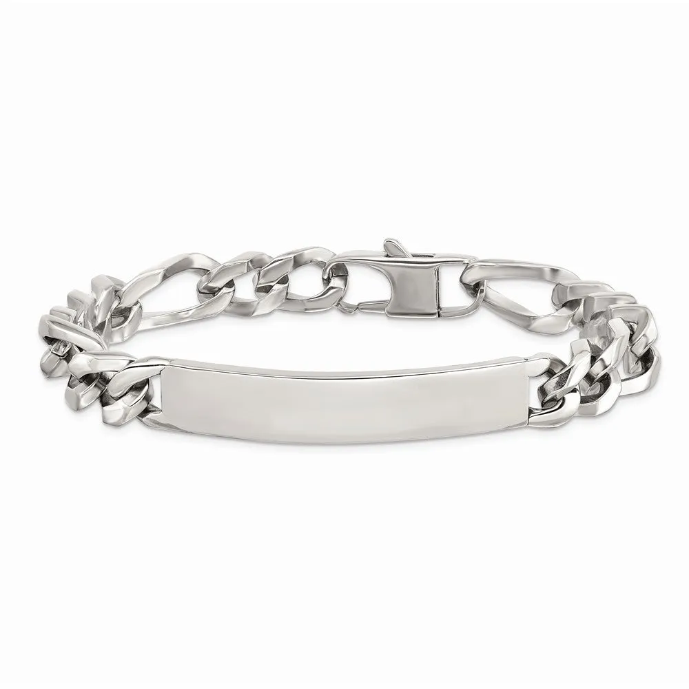 Stainless Steel Polished Large ID Bracelet