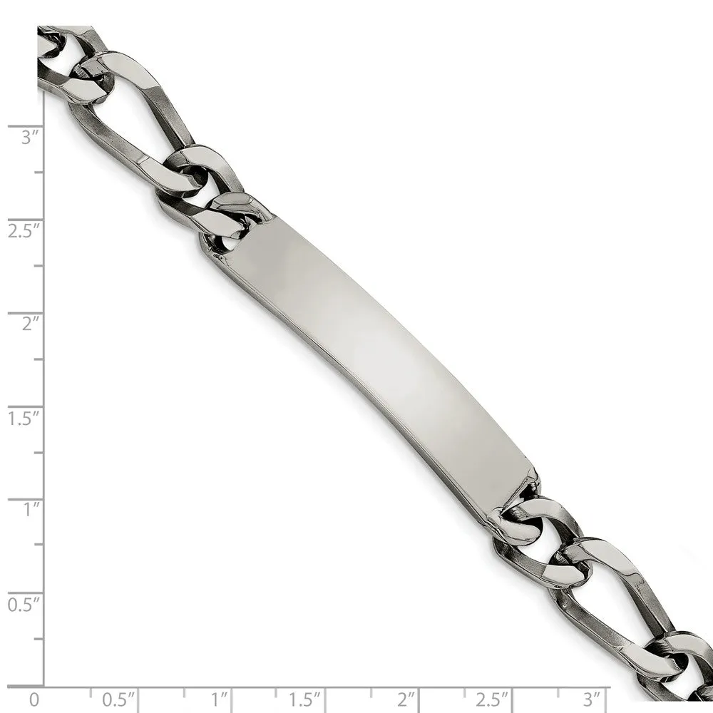 Stainless Steel Polished Large ID Bracelet