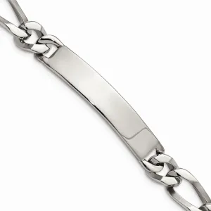 Stainless Steel Polished Large ID Bracelet