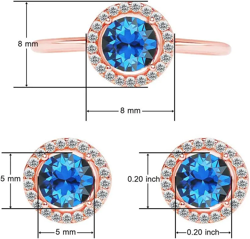 Sterling Silver Adjustable Rings Sizes 7-9 Made with a Round Solitaire Austrian Crystal | Sterling Silver, Yellow or Rose Gold Dipped