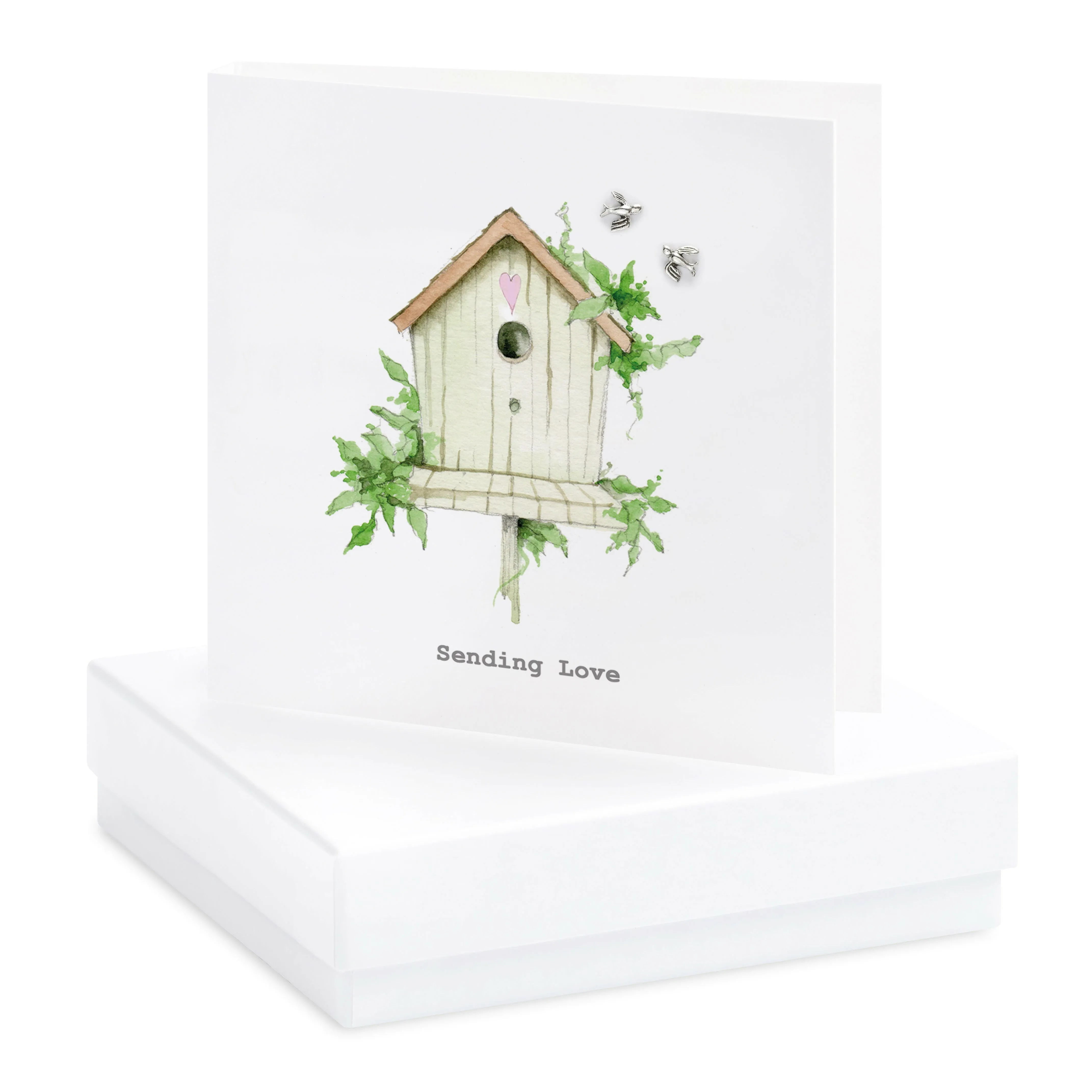 Sterling Silver Boxed Bird Stud Earrings - Unique Gift for Bird Lovers