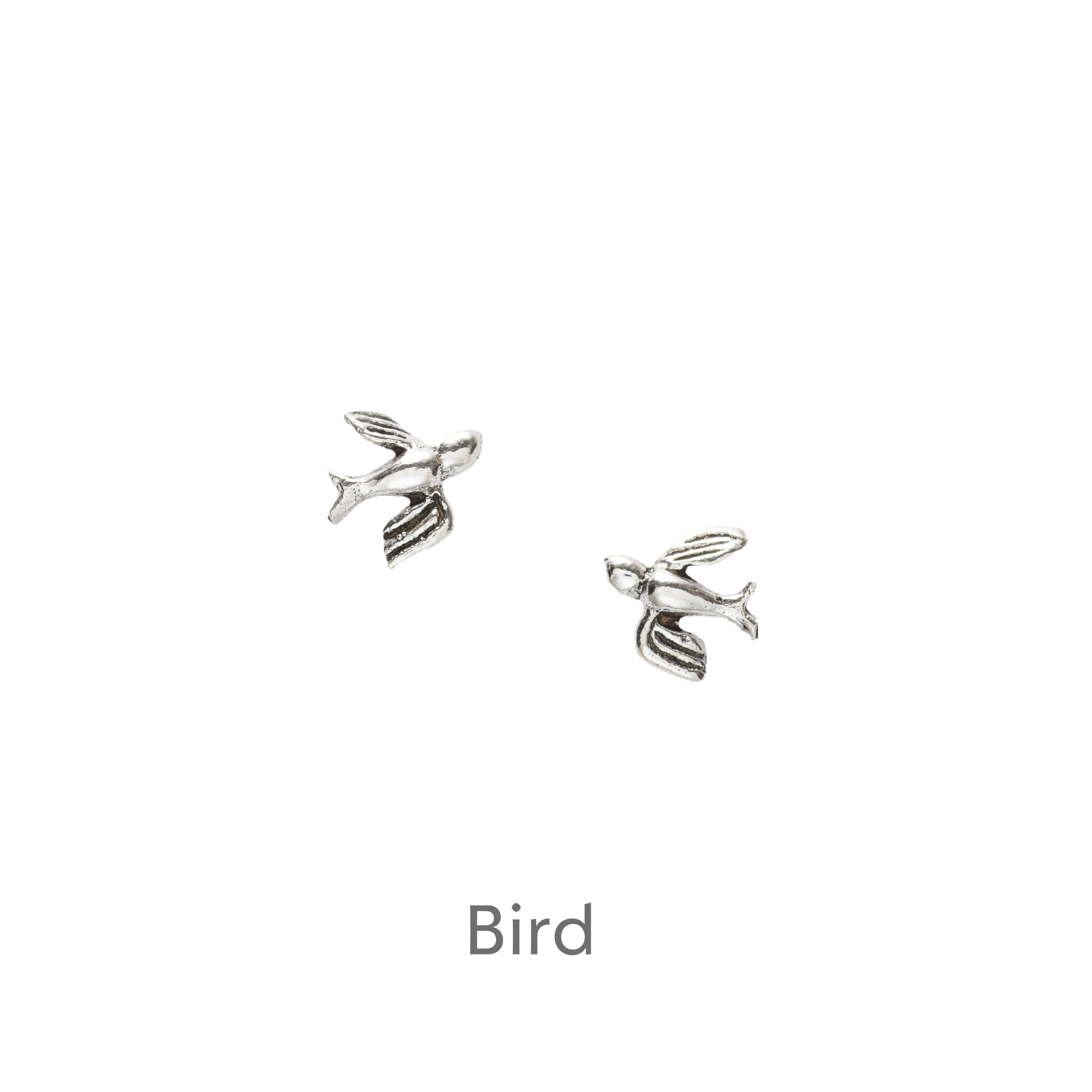 Sterling Silver Boxed Bird Stud Earrings - Unique Gift for Bird Lovers