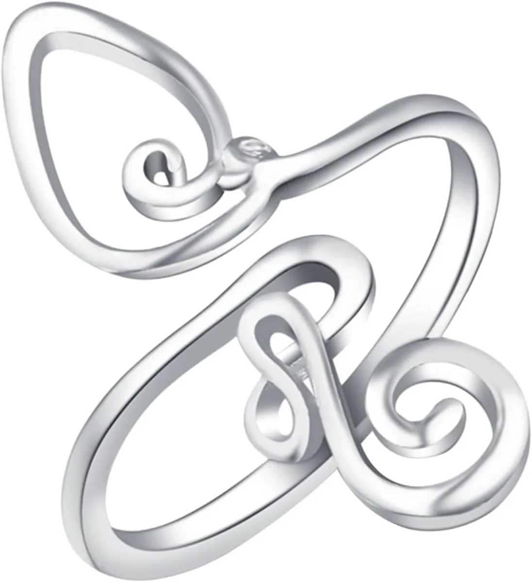 Style Jewelry Ring Toe Ring for Women Open Toe Adjustable Foot Ring Silver