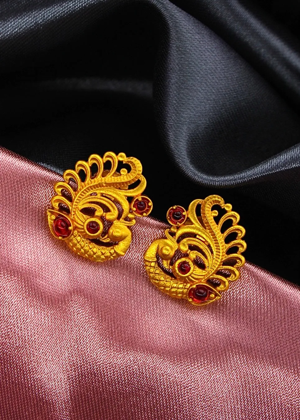 STYLISH PEACOCK DESIGN EARRINGS