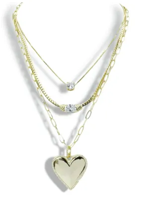 TJ - Crystalized Heart Necklace
