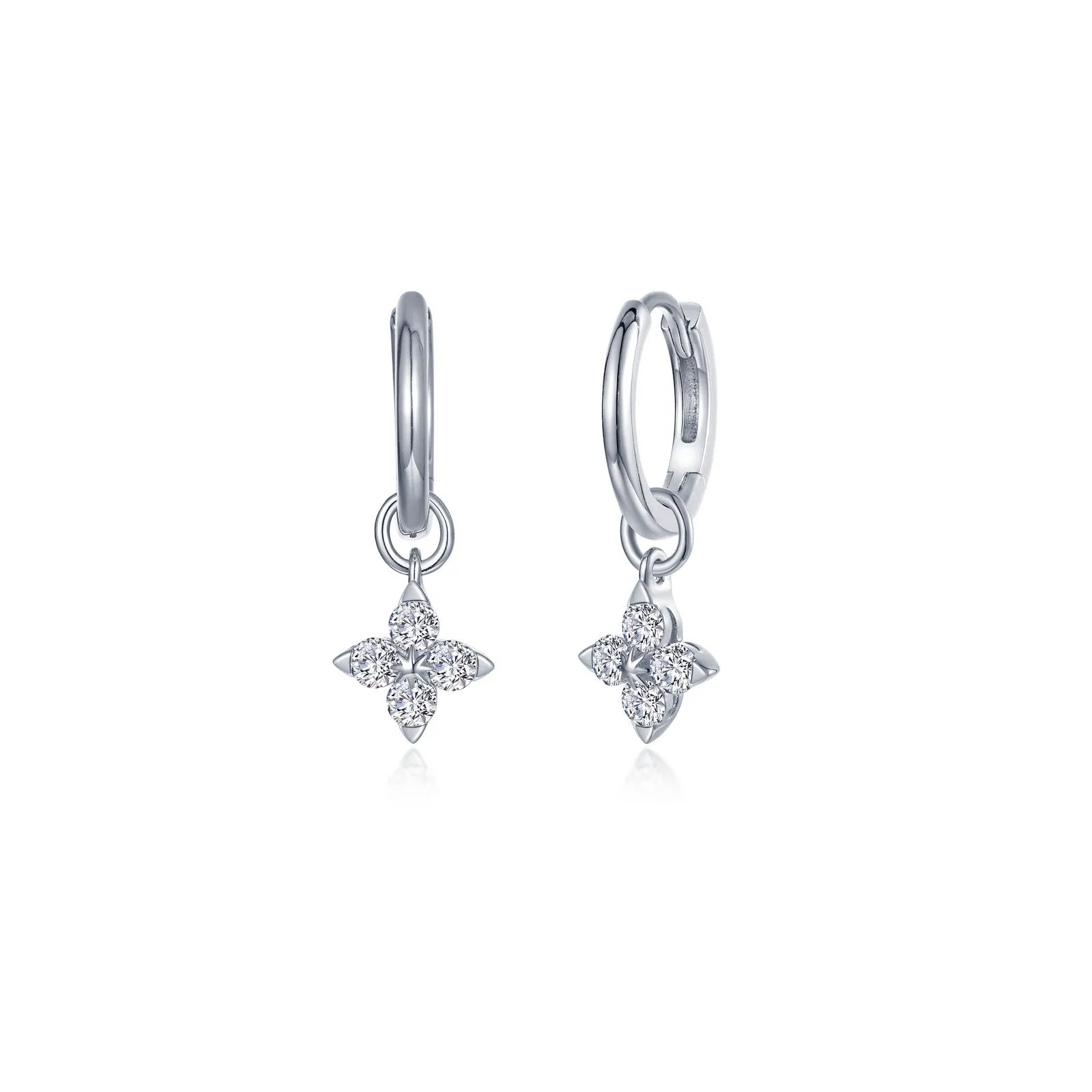 Trillium Huggie Earrings
