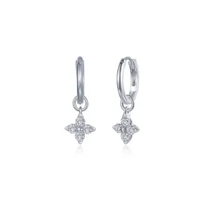 Trillium Huggie Earrings
