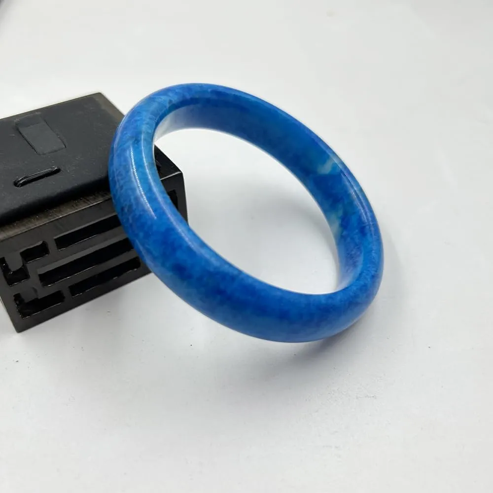 URED Jade Bangle Bracelet for Women Green Jade Bracelet Pink Jade Bangle Blue Jade Bangle Chinese Feng Shui Bracelet Good Luck Wealth Bangle Yellow Stone Bangle