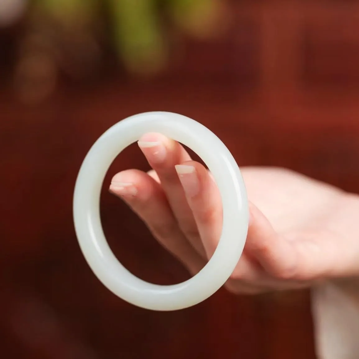 URED Natural Jade Bangle Bracelet for Women Bangle Chinese Feng Shui Bracelet Women Jade Bangle Hetian Jade