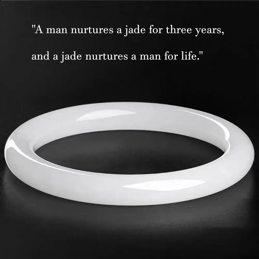 URED Natural Jade Bangle Bracelet for Women Bangle Chinese Feng Shui Bracelet Women Jade Bangle Hetian Jade