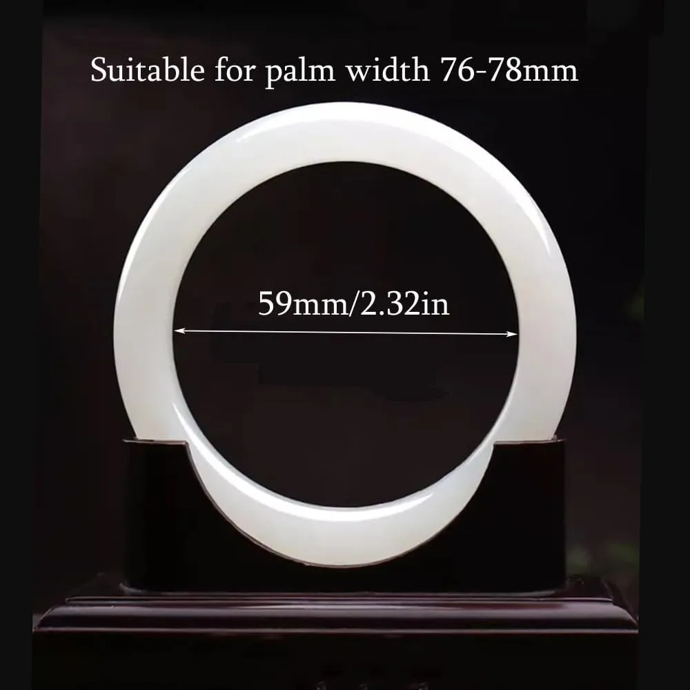 URED Natural Jade Bangle Bracelet for Women Bangle Chinese Feng Shui Bracelet Women Jade Bangle Hetian Jade