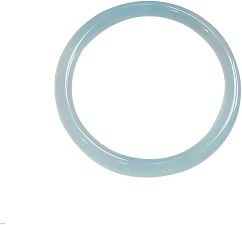 URED Women's Jade Bangle, Natural Jade Bracelet, Feng Shui Good Luck Bangle, Ice Jade Stone Narrow Bracelet