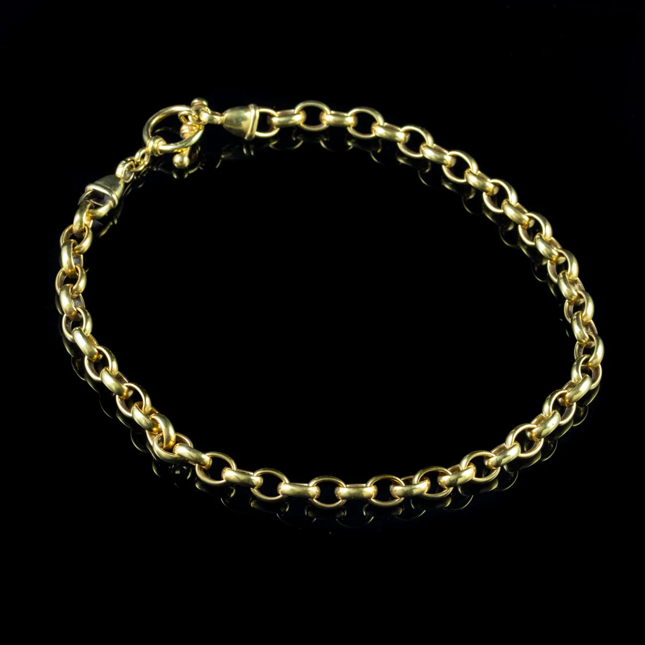 Vintage Cable Chain Necklace Sterling Silver 18ct Gold Gilt