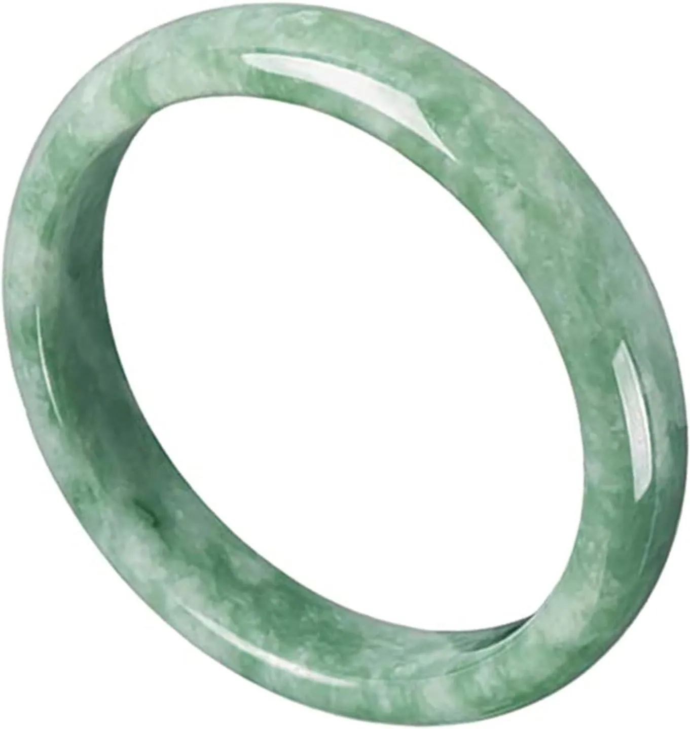 Women Green Jade Bangles Fashionable Exquisite Jade Simple Holiday Dating Jewellery Fashion Elegance With Gift Box
