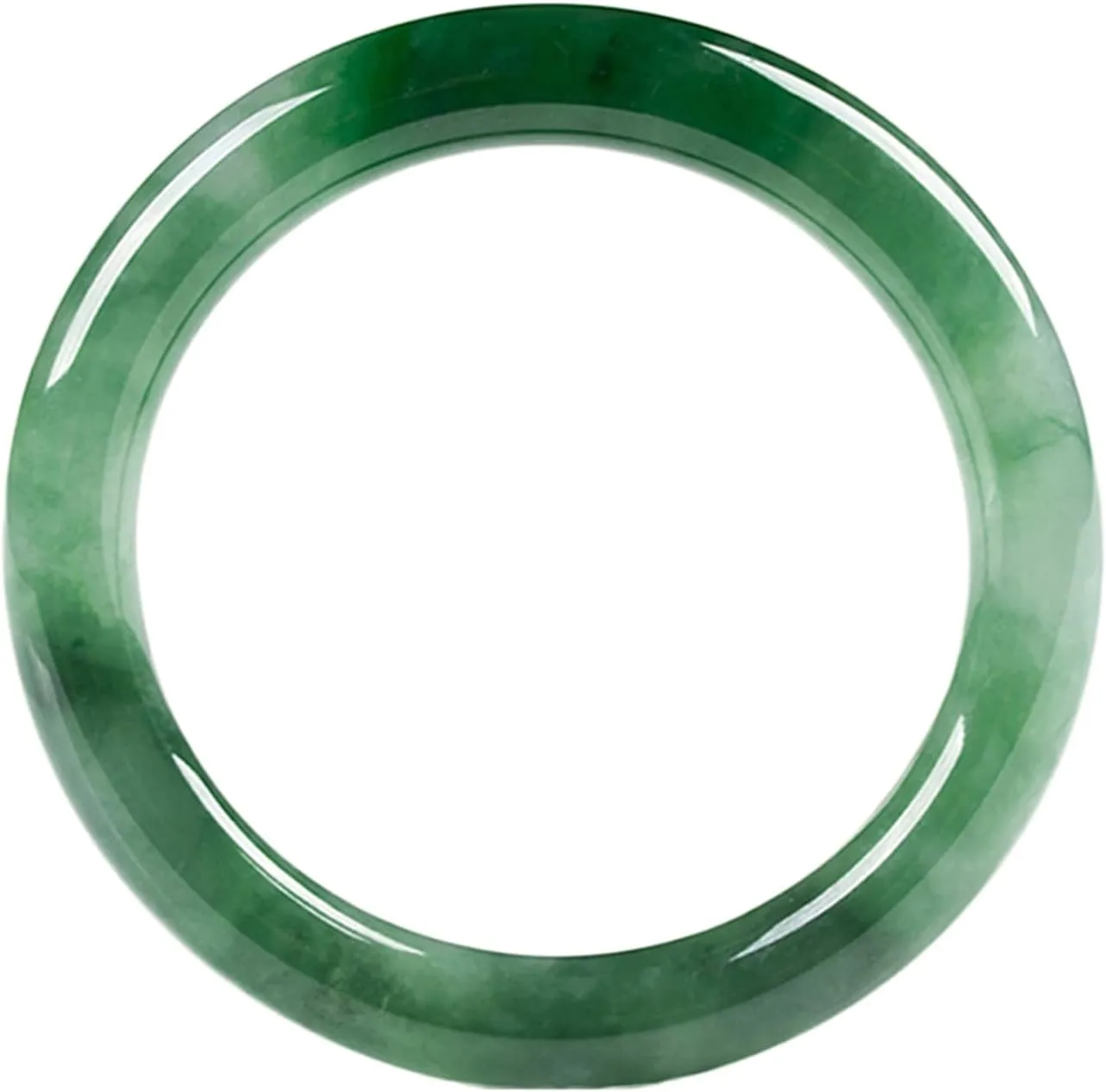 Women Natural Jade Bangle Green Retro Jadeite Bracelet Fashion Simple Holiday Dating Jewellery Memorial Day Gifts Gift Box