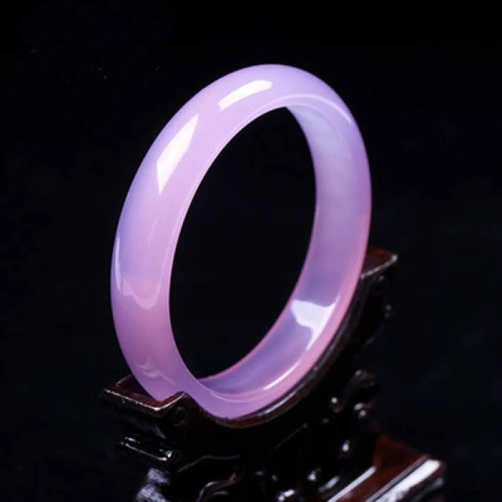 Women's Bracelet, Women's Bangle Bracelet, Pink Jade Bracelet, Hetian Jade, Agate and Chalcedony, Ladies Bracelet, Suitable As A for Women, Jewelry, 52-62mm,58mm,