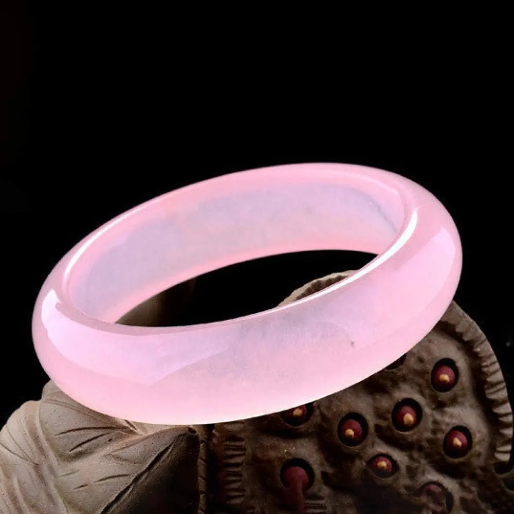 Women's Bracelet, Women's Bangles Bracelet, Pink Quartzite Jade Bracelet, Fashionable and Exquisite Jade, Suitable As A for Women, Jewelry, 54-62mm,58mm,