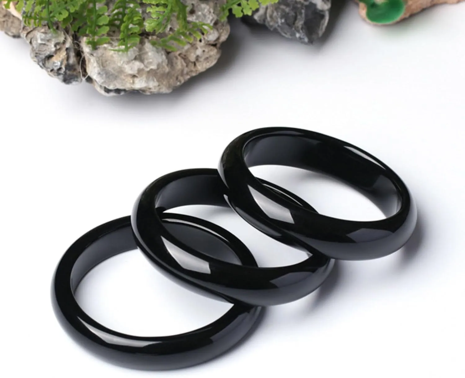 Women's natural black jade bracelet, genuine black bracelet,Handmade