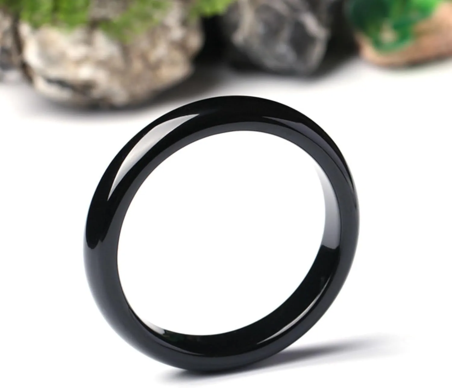 Women's natural black jade bracelet, genuine black bracelet,Handmade