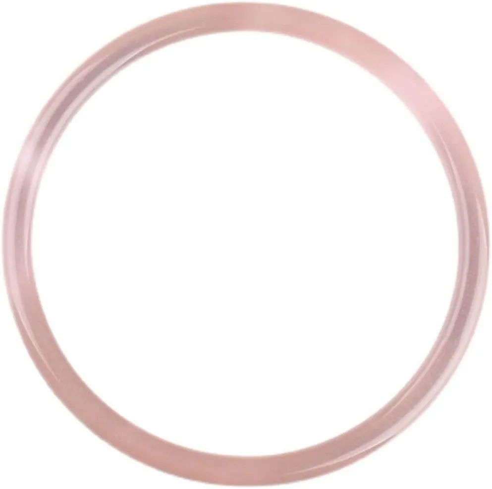 YASHUNJIA-Ladies Jade Bangle, Natural Gray Purple, Ladies Thin Round, for Girlfriend, for Mother, with Jewelry Box