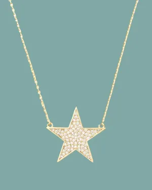 You Are My Shining Star Pave Necklace